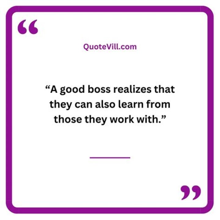 A Good Boss Quote