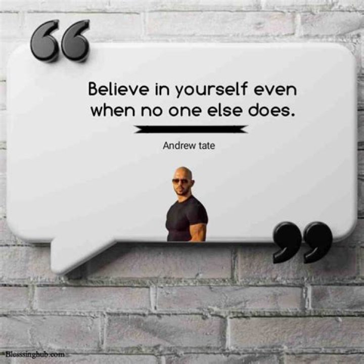 Andrew Tate On Success And The Importance Of Self-Belief