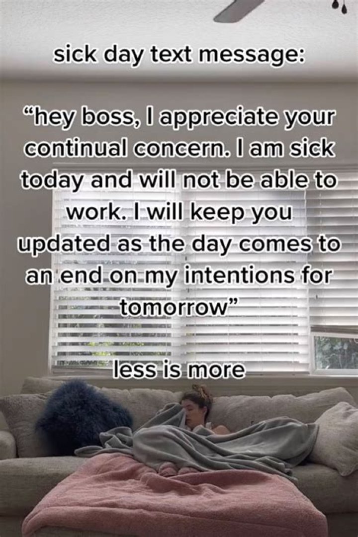 Best Way To Text Your Boss Your Sick
