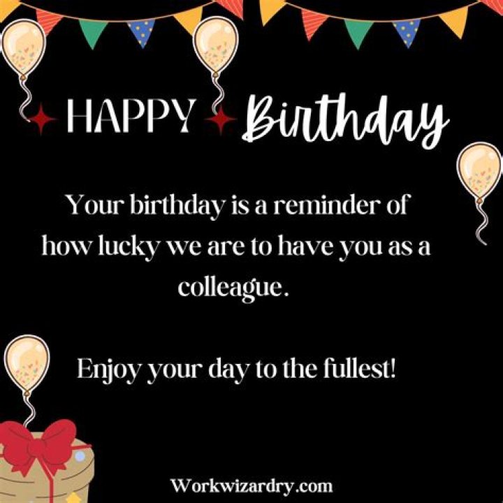 Birthday Message Coworker