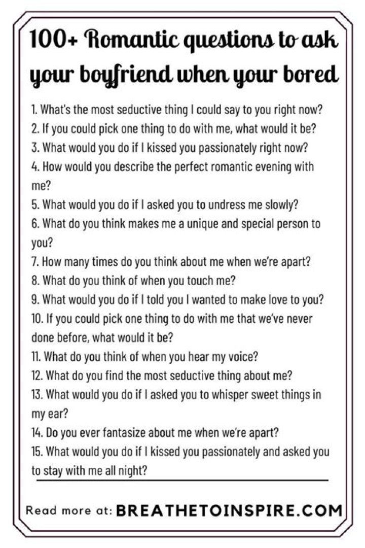 Bored Questions To Ask Your Boyfriend