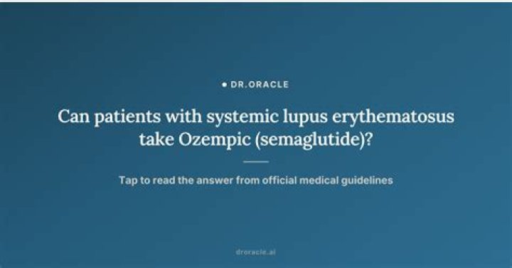 Can Lupus Patients Find Hope With Ozempic?