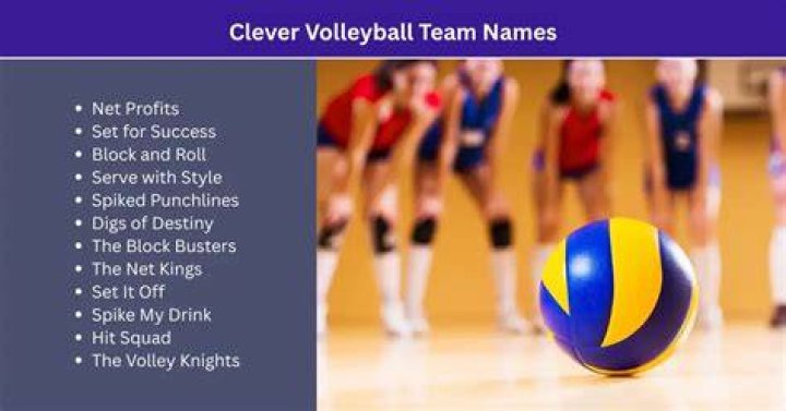 Clever Volleyball Team Names
