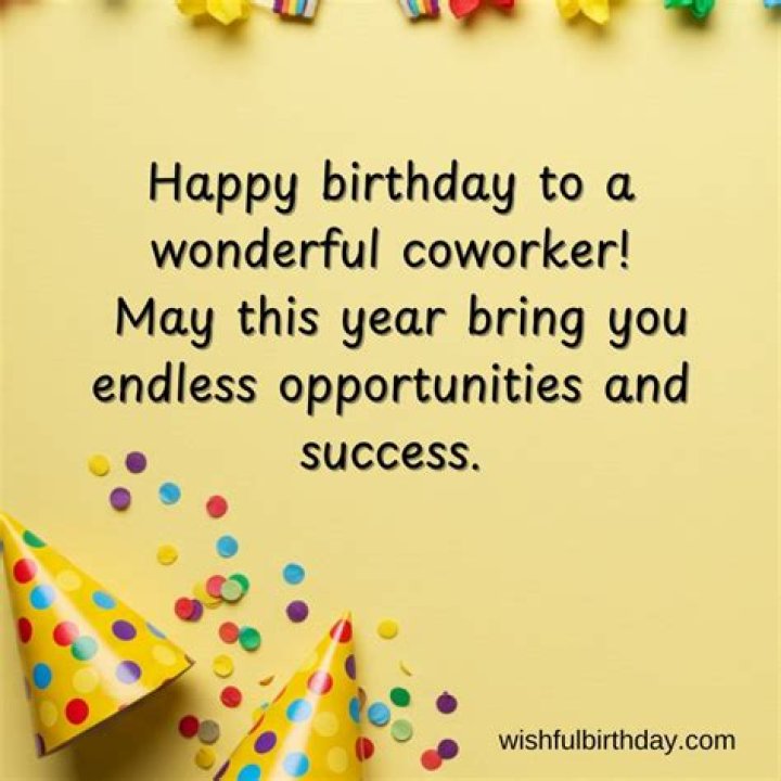 Colleague Birthday Wishes