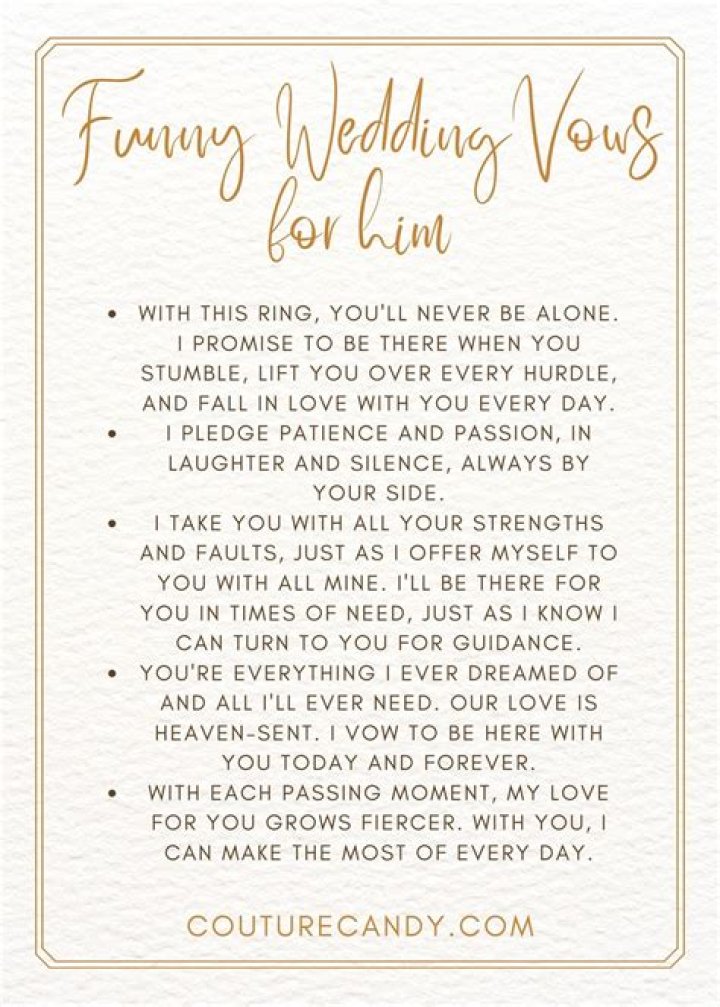 Cry Wedding Vows For Him