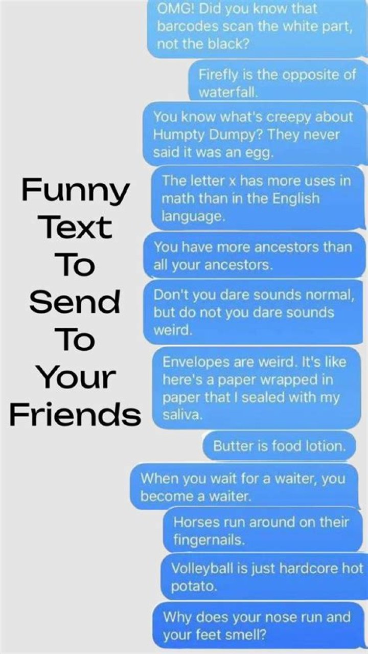Funny Random Text Messages To Send