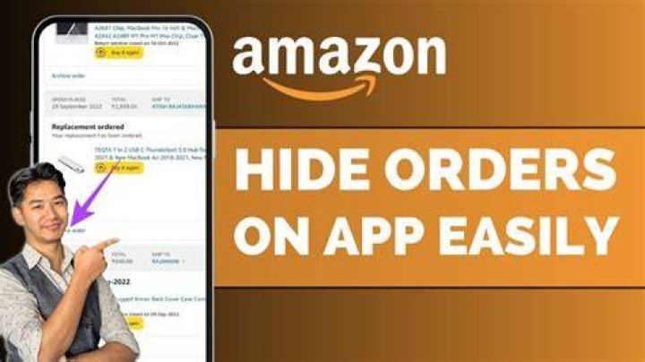Hiding Amazon Orders On App