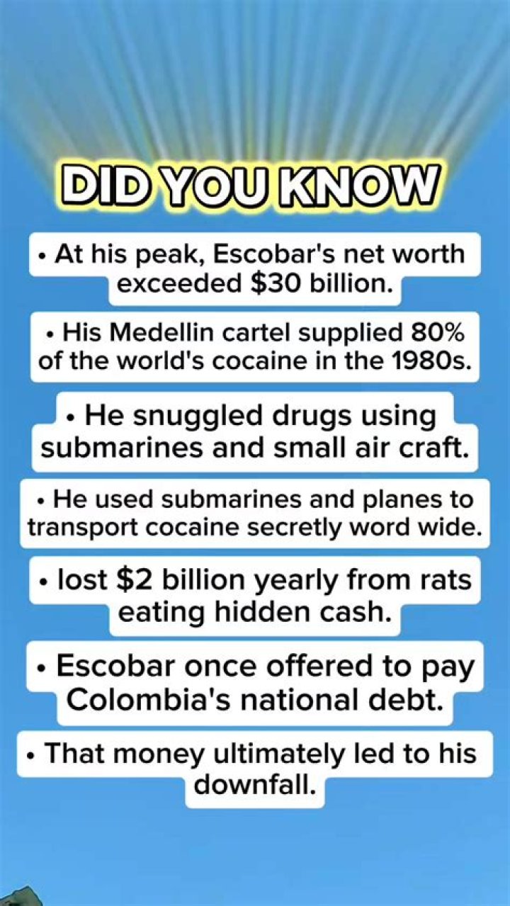 How Pablo Escobar's Drug Empire Made Millions Each Day