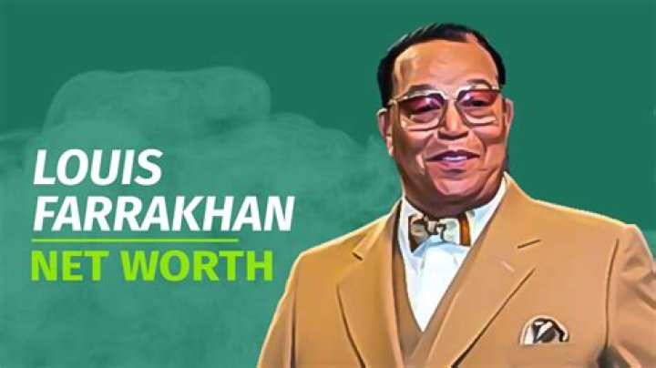 Louis Farrakhan's Wealth: Uncovering The Enigma