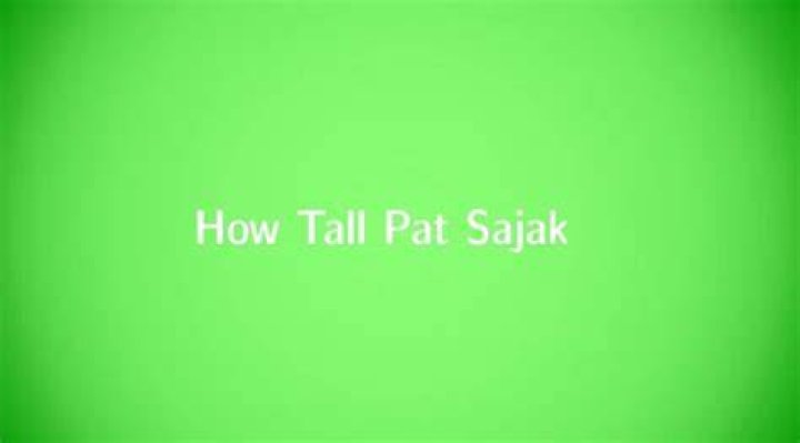 Pat Sajak How Tall