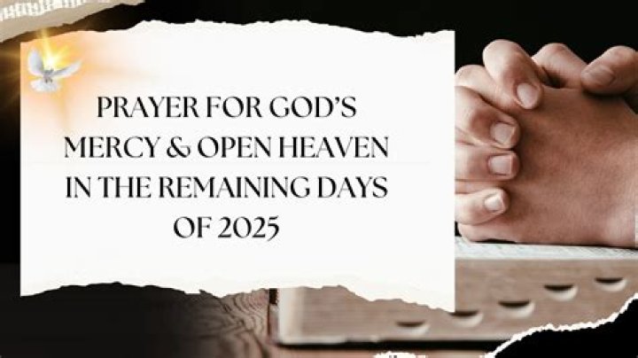 Prayer To God For Mercy