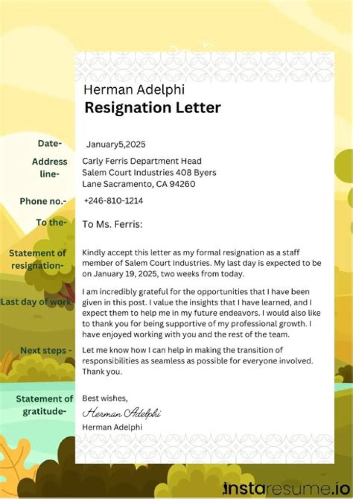 The Latest On His Resignation