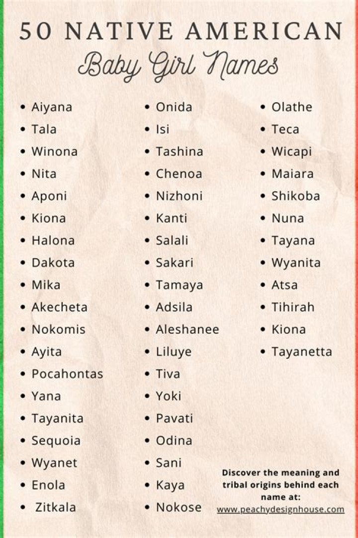 Top-Rated Native American Baby Names: A Guide To Meaningful And Unique Monikers